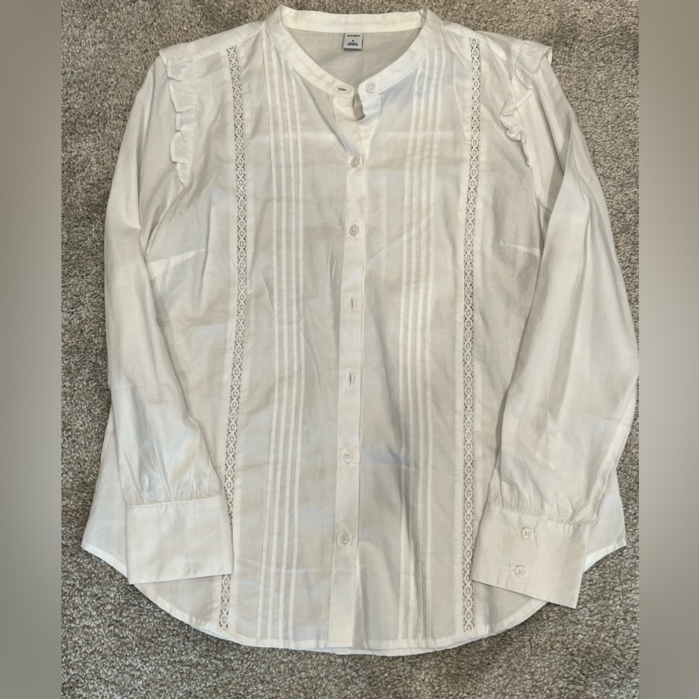 Old Navy white button down.